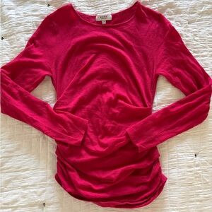 Reiss Vibrant Red Long Sleeve Top